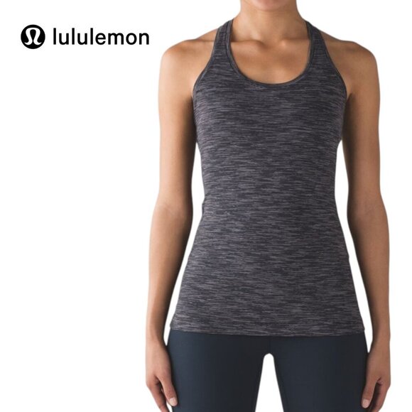 LULULEMON Cool Racerback II Wee Are From Space Deep Coal Battleship size 4 - Picture 2 of 10
